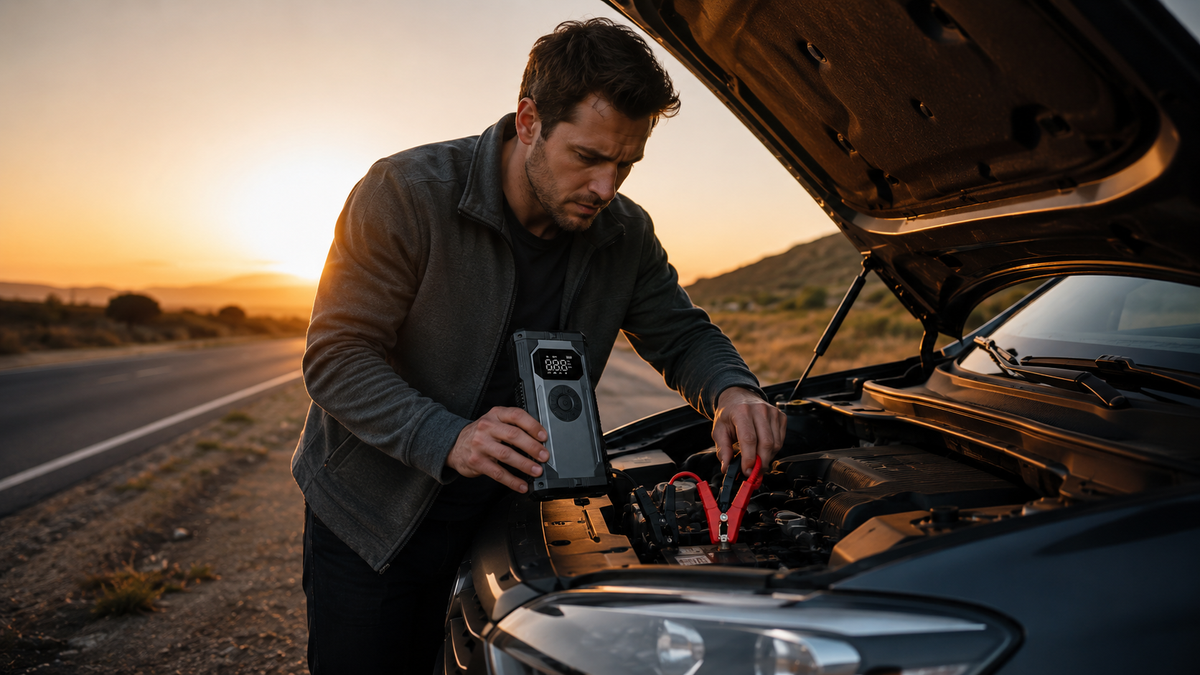 Voltigo HyperStart™ – Booster de Batterie & Compresseur 5000A